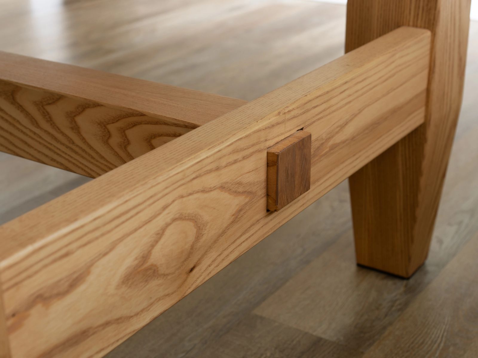 Handcrafted wood dining table